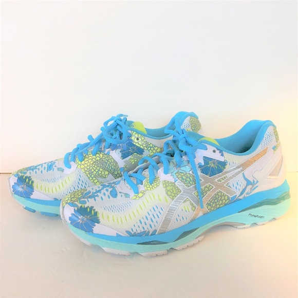 asics floral running shoes